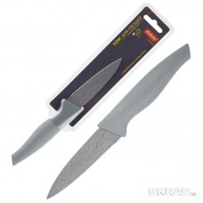 Нож с мраморным покрытием лезвия и рукояткой в цвет лезвия DOLCEZZA MAL-04DOL для овощей, 9 см, т.м. Mallony