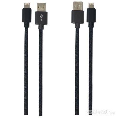 Кабель Energy ET-02 USB/Lightning, цвет - черный