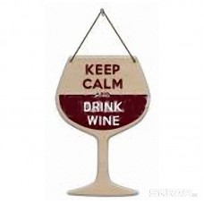 Табличка декор. Keep Calm and drink Wine ИТ-037 Волшебная страна