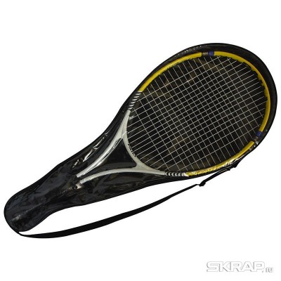 Ракетка для игры в теннис  TR-02  (1 шт в чехле),  Алюминий, 67,5*26,5 см