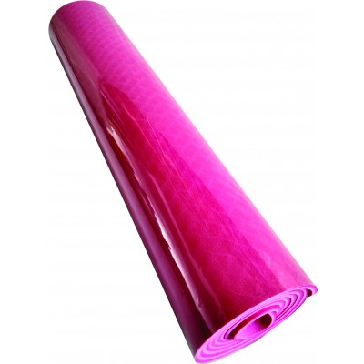 Коврик для йоги из TPE 183x61x0,6 розовый