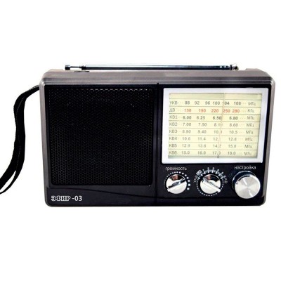 Радиоприемник Эфир-03, УКВ 64-108МГц, бат.4*АА (не в компл.)
