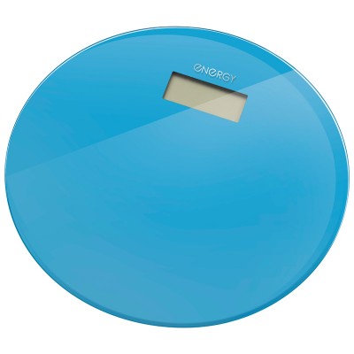 Весы напольные электронные ENERGY EN-420 RIO (стеклянные, круглые, голубые)