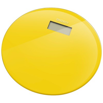 Весы напольные электронные ENERGY EN-420 RIO (стеклянные, круглые, желтые)