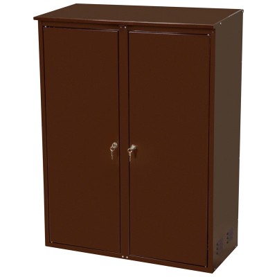 Шкаф для 2х газ. баллонов(50л), с замком (разборный оцинк.)цвет: коричневый
