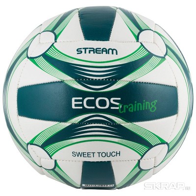 Мяч волейбольный ECOS Training (микс цветов в транспортной упаковке - по 8 штук каждого цвета, всего - 3 цвета)