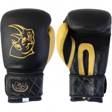 Перчатки боксерские BG-2577B-14, 14 унций, Кожа, цвет: Черный