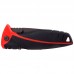 Нож туристический складной в чехле EX-SHB01R т.м. ECOS, двухкомпонентная рукоятка, черно-красный