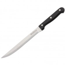 Нож филейный из нерж. стали, ручка бакелит, модель MAL-04B