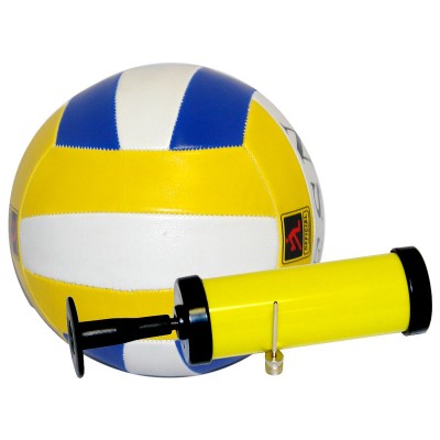Мяч волейбольный и насос BL-5007 (№5, 3 цвет., машин. строчка, ПВХ)