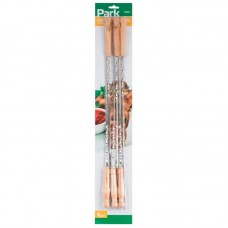 Шампуры с деревянными ручками 23021 (набор из 6 штук) Нерж.
