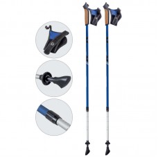 Палки для скандинавской ходьбы телескопические, AQD-B015 blue