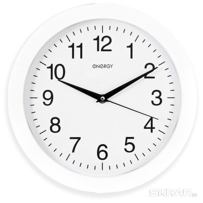 Часы настенные кварцевые ENERGY модель ЕС-01 круглые