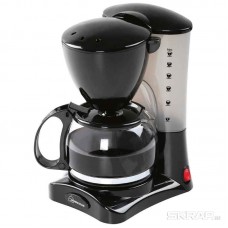 Кофеварка HOMESTAR HS-2021 черная, 550Вт, 0,6л