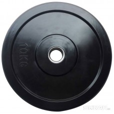 Бамперный диск для штанги 10кг. (черный)
